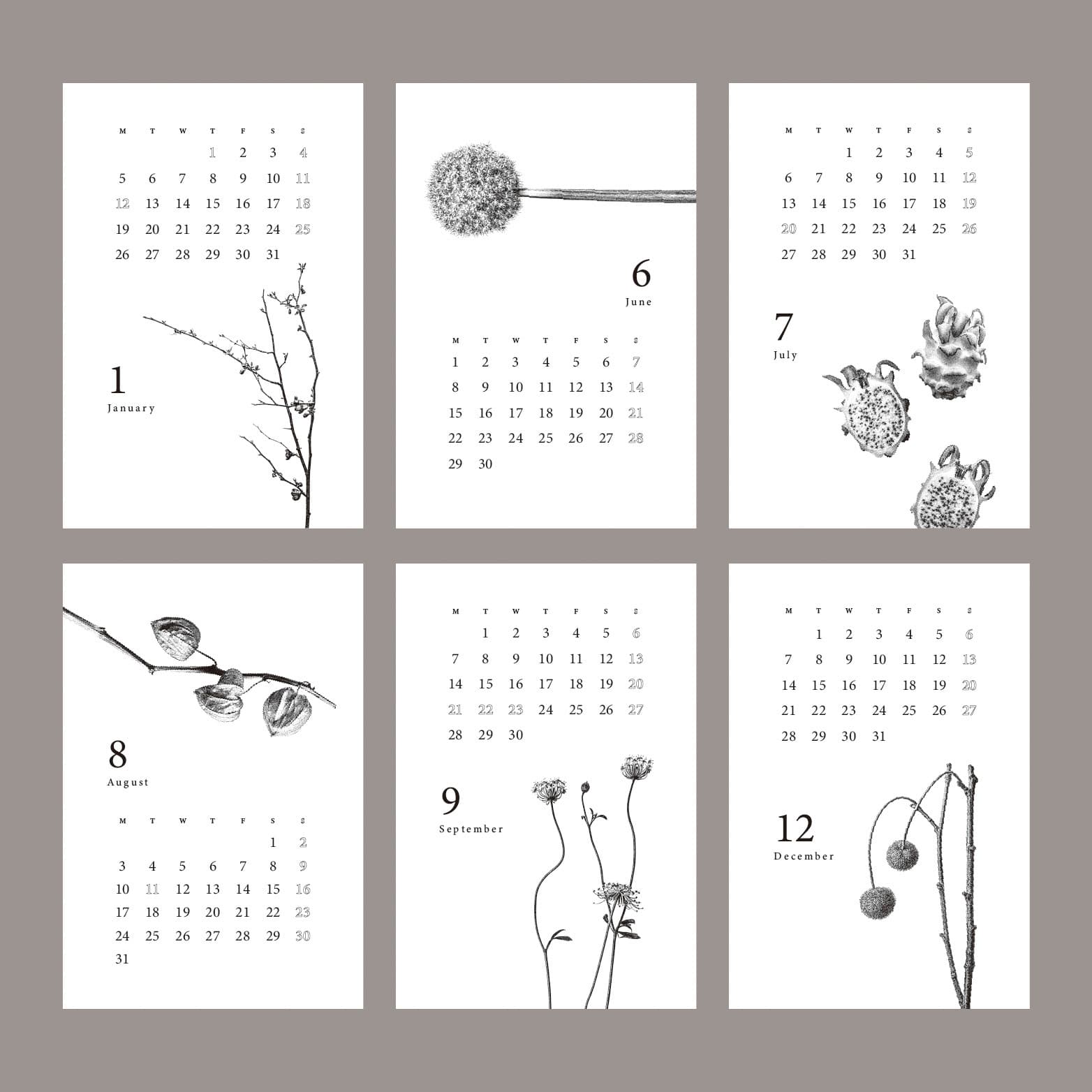 Botanical Calendar 3